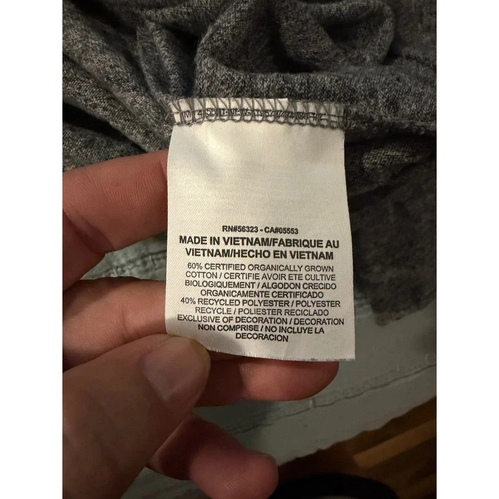 Nike Gym Vintage Full Zip Hoodie Heather Gray Just Do It Logo Large CJ1694-063